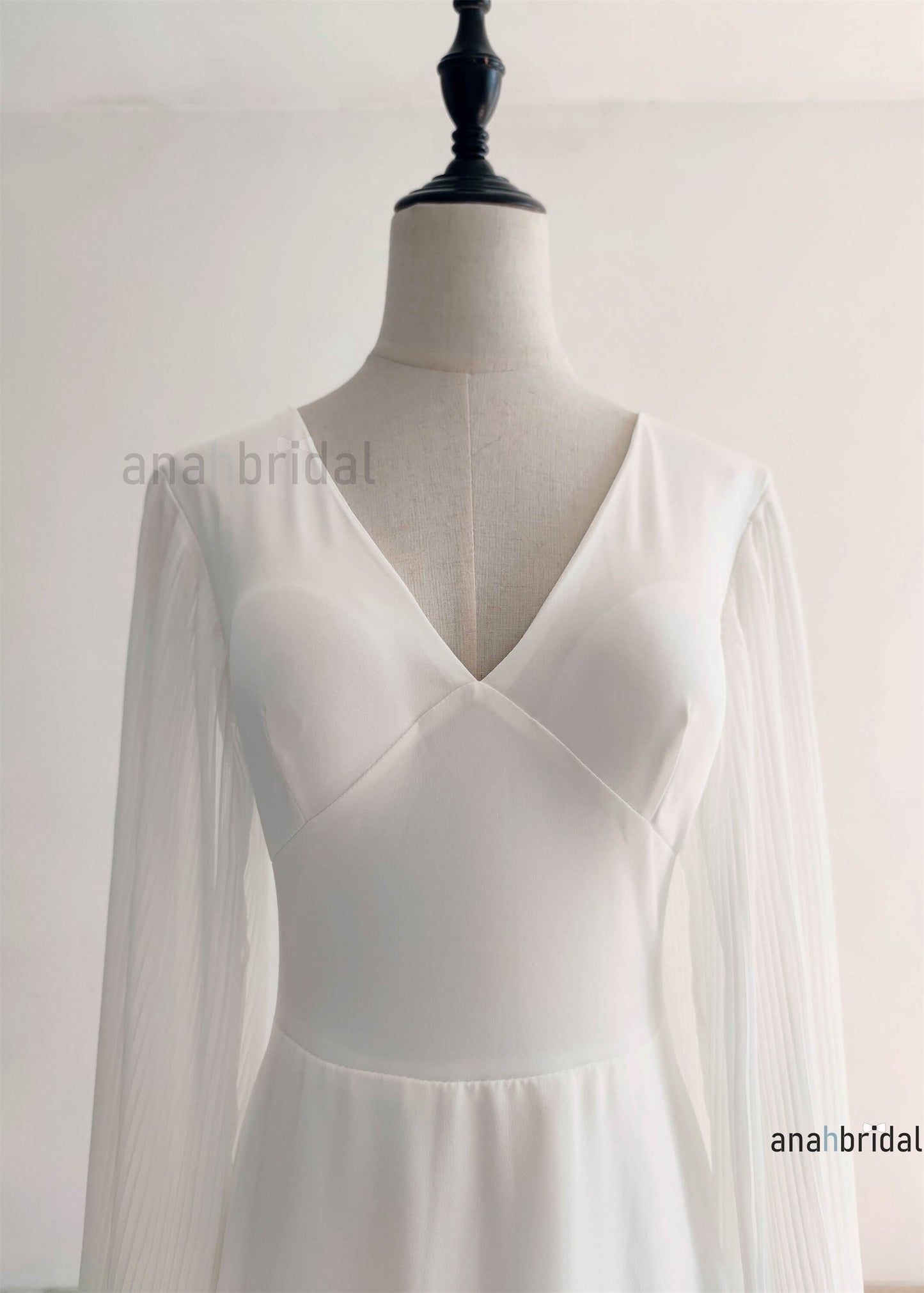 Simple Chiffon Wedding Dress