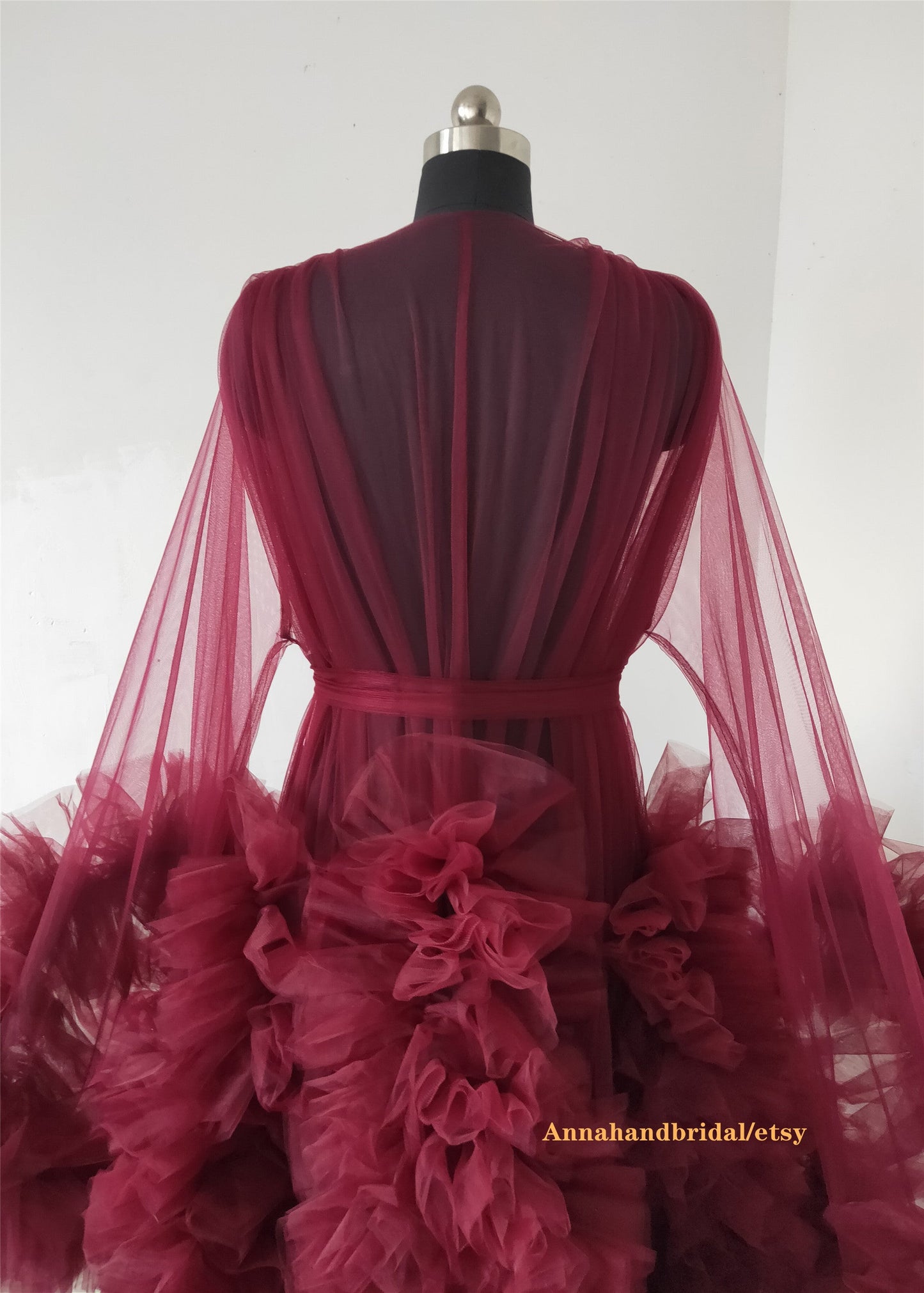 Burgundy Maternity Dress /Photo shot Dress