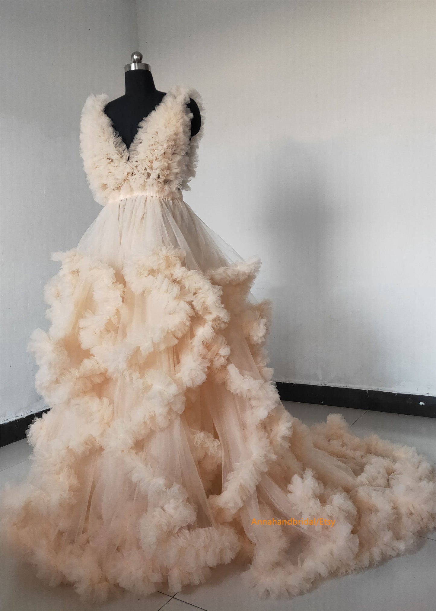 Clearance Light Champagne Photo shot Dress