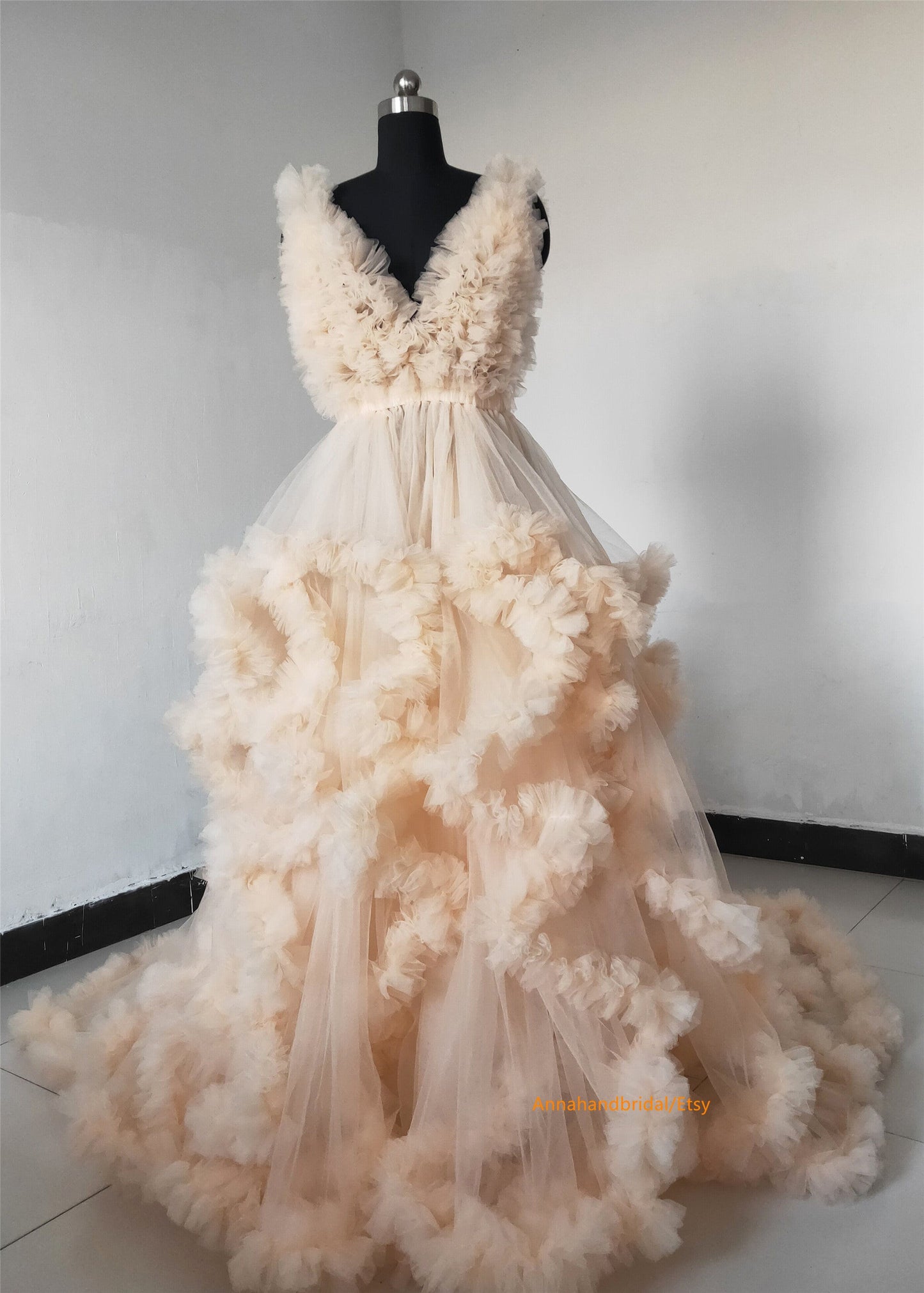 Clearance Light Champagne Photo shot Dress