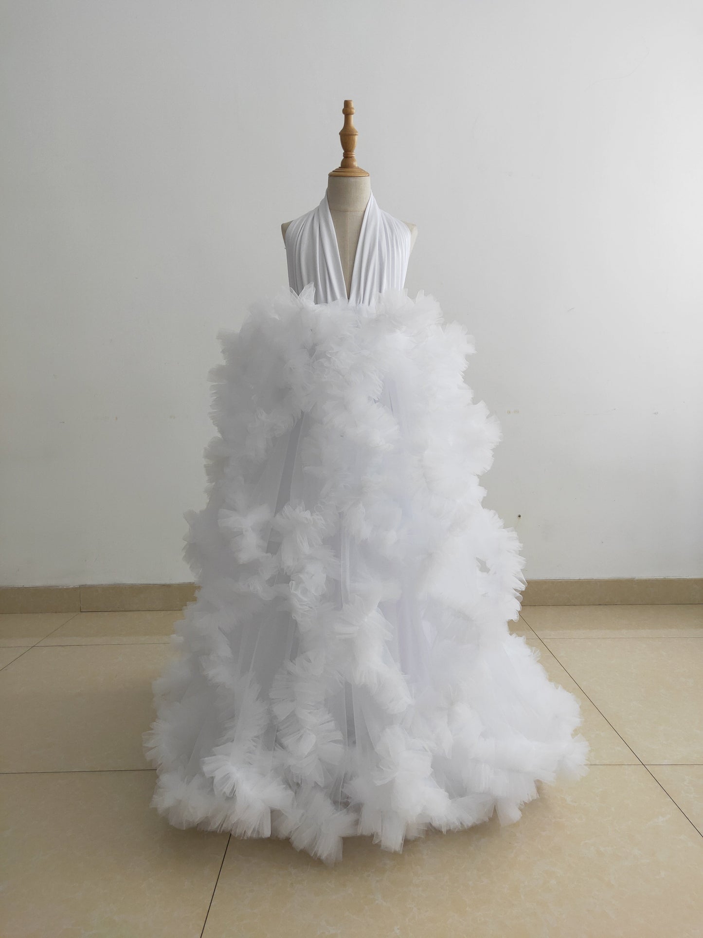 White Kid Photoshoot Dress