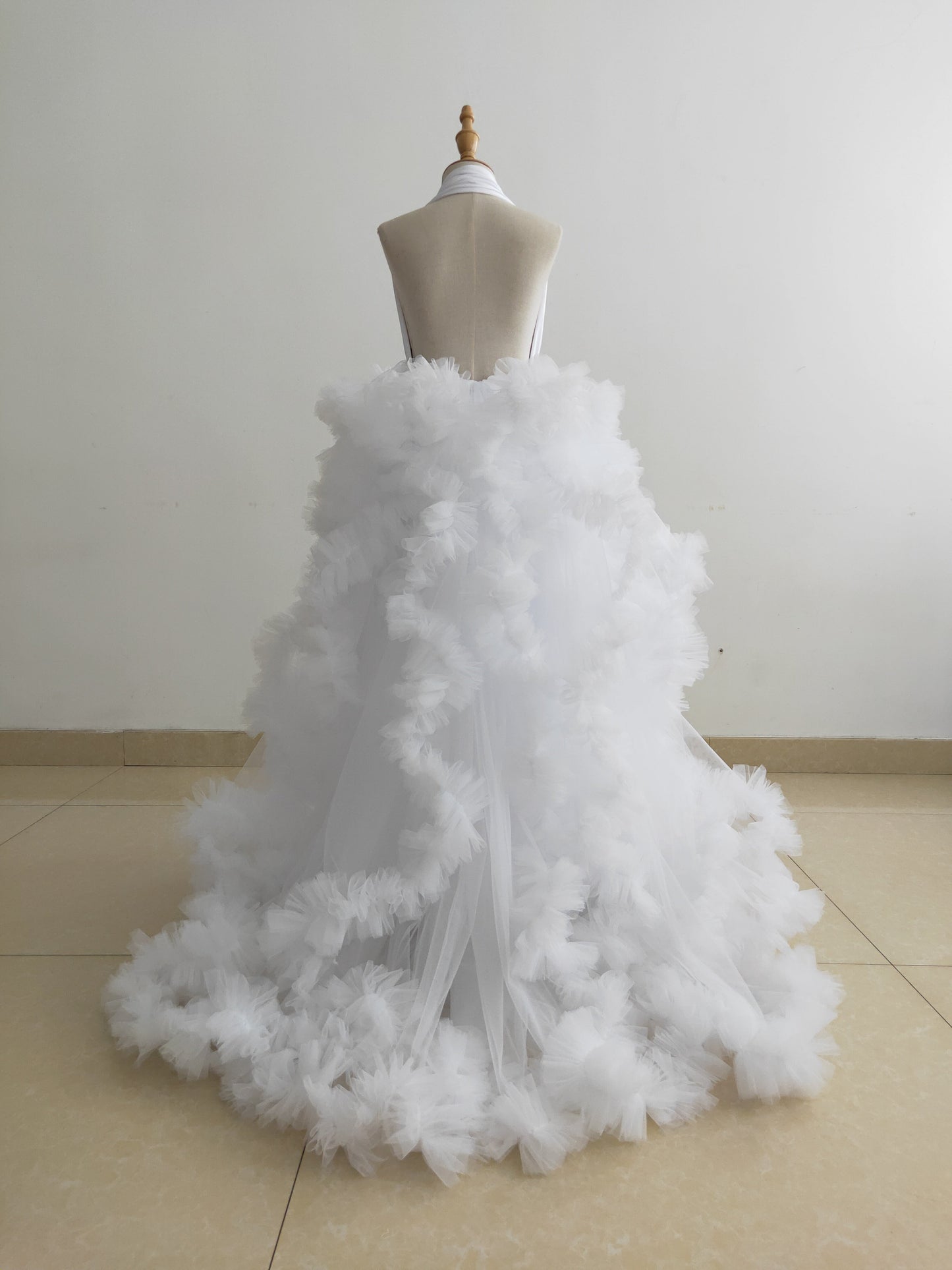 White Kid Photoshoot Dress