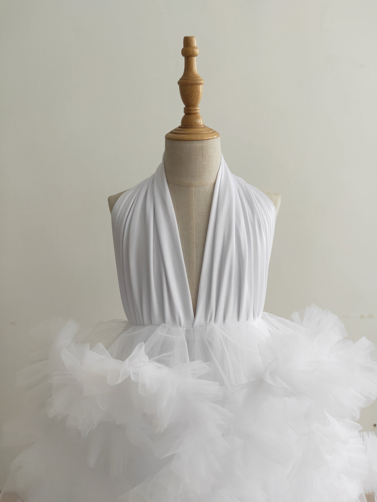 White Kid Photoshoot Dress