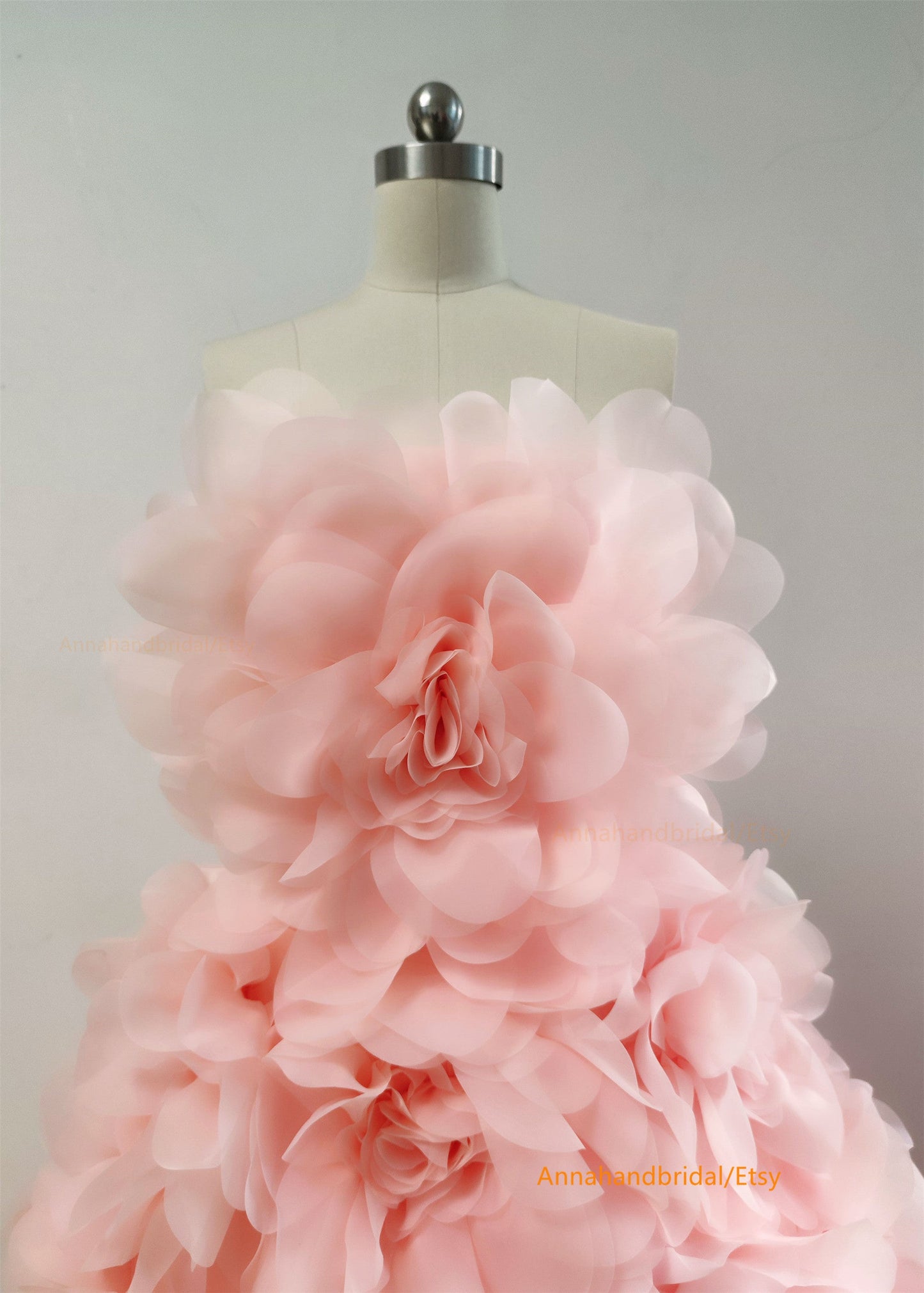 Pink Organza Floral Fantastic PhotoShoot Dress