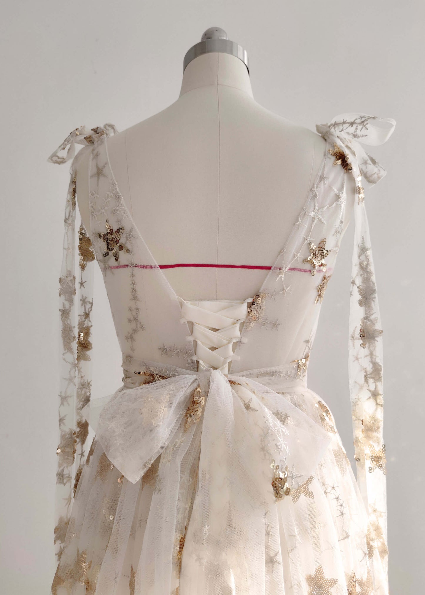 Gold Star Lace Photo Shot Dress